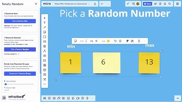 Totally Random: Randomization Toolkit for Miro:  Fast Demo
