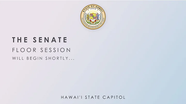 Senate Floor Session 4-5-2021 11:30am