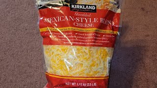 Costco Item Review Kirkland Signature Shredded Mexican Style Blend Cheese Taste Test