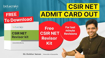 FREE CSIR NET REVISION KIT - Best For Last Minute Revisions
