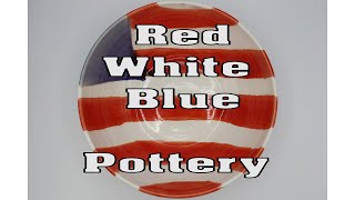 Get Some Red White and Blue Pottery!