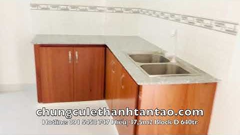 Căn Hộ Chung Cư Lê Thành Tân Tạo_ Mẫu 37,5m block D đã sử dụng 2 năm Giá 640tr.