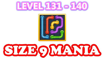 Line Puzzle: Pipe Art - Size 9 Mania Pack Level 131 - 140 - Walkthrough