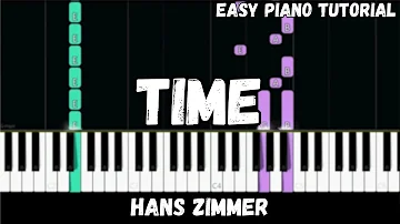 Hans Zimmer - Time (Easy Piano Tutorial)