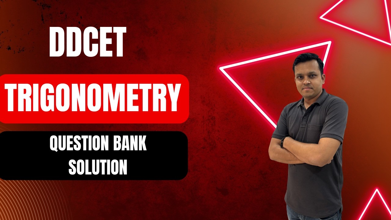 DDCET Trigonometry Question bank solution