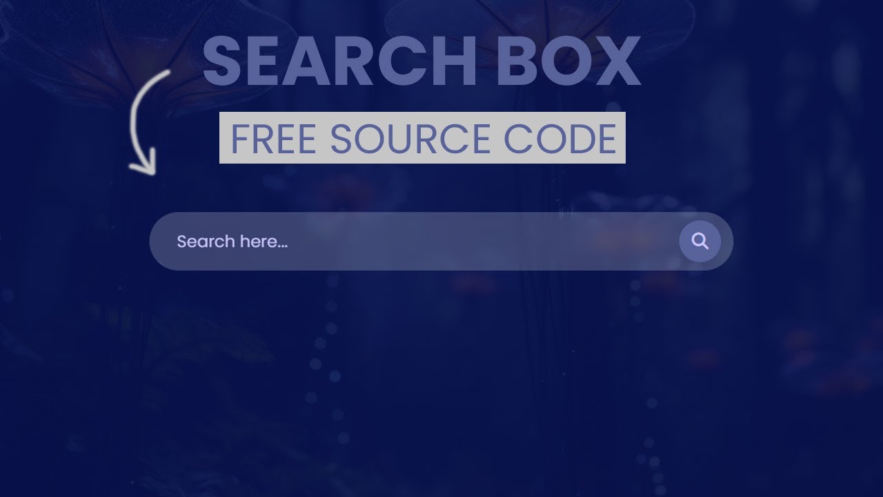 How To Make A Search Bar Using HTML And CSS In 5 Just Minutes - YouTube