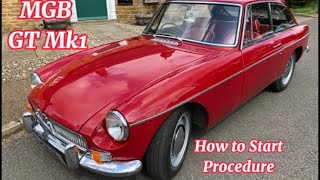 MGB GT Hot & Cold Start tutorial.Helpful procedure on choke carburettor classic cars & worth a try !