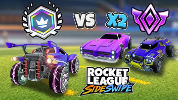 1v2 Every Rank Until I Lose | Rocket League Sideswipe