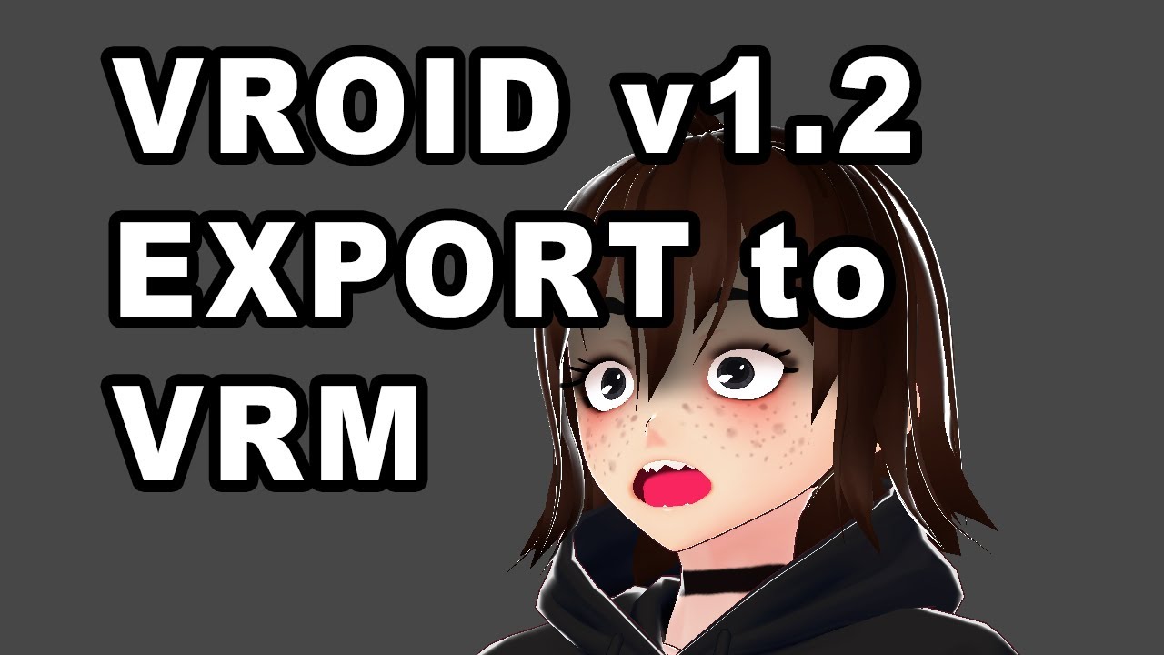 Vroid export to VRM - YouTube