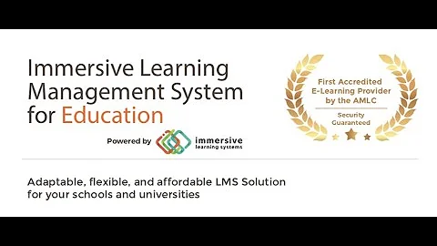 Immersive Learning Management System for Education