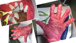 Guantes 🧤 Desechables Echo de Funda Plástica  //  disposable gloves made of plastic sheath