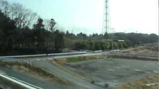 2012.3.3 E657系特急復興いわきフラガール号下り水戸→勝田右側車窓