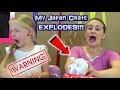 My Japan Crate EXPLODED!!! Trying Treats Outside My Huge Box Fort! November 2017