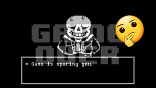 Undertale - Sparing Sans