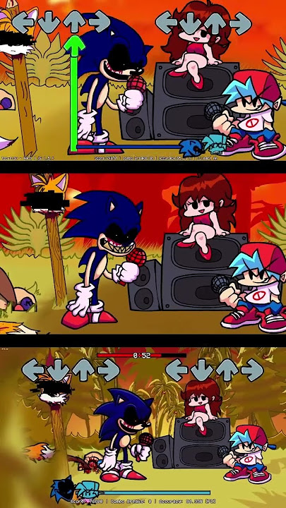 FNF sonic exe mod V1,V2,V3 (2) #fnf  #fnfmod #sonicexe