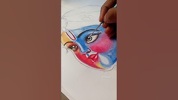|| Shree Krishna Drawing || ❤️🥰#shorts #youtubeshort #shortfeed #shortvideo #shortsshortvideo #kanha