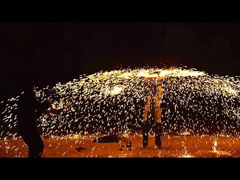 Spinning a Million Sparks  - The Slow Mo Guys 4K
