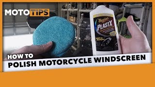 Polish a Motorcycle Windscreen Using Meguiar's PlastX