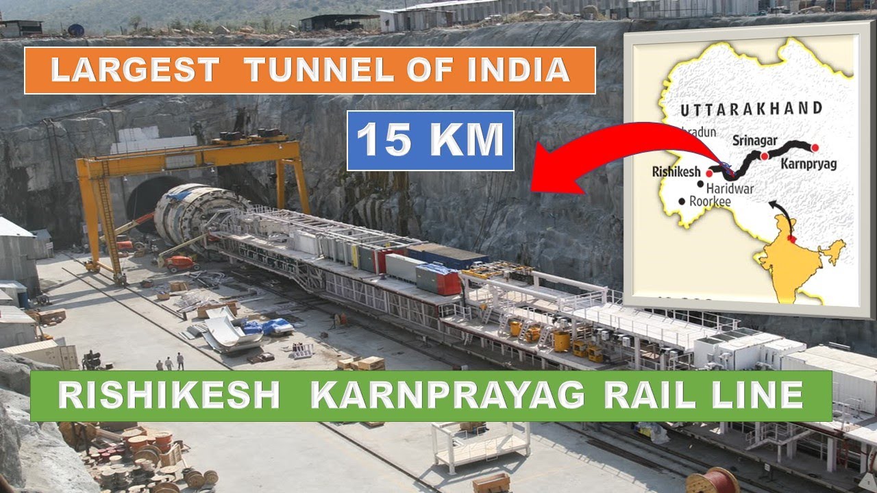 Rishikesh Karnprayag Rail line  Chardham Railway Project  Railway construction  Papa Construction