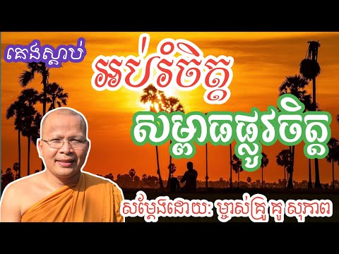 មានសម្ពាធផ្លូវចិត្ត គេងស្តាប់ធម៌អប់រំចិត្ត ម្ចាស់គ្រូ គូ សុភាព