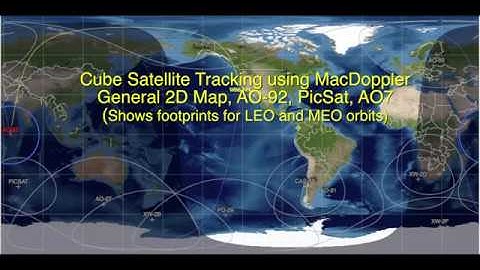 Tracking Ham Sats with MacDoppler - AO92, PicSat, AO7, LEO vs MEO