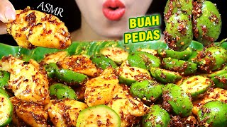 ASMR (KEDONDONG, NANAS PEDAS) Super Spicy Ambarella, Pineapple.