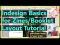 BASIC Indesign for Zines and Booklets Layout Tutorial | home or laser printing | olivia and pindot