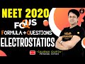 Electrostatics Class 12 | NEET Physics Formula Based Questions | NEET 2020 Preparation |Gaurav Gupta