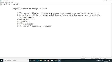 Java Session 3 Part 1 B.C.A 3rd year Course based on Rajasthan University Syllabus (RU) Variables
