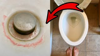 How to Get Rid of Pink Slime Around the Drain 💥 Pink Mold No More! (Genius Cleaning Motivation)