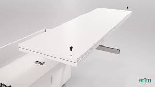 Lunch +39 pull out table from a drawer  by ATIM, Italy