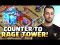 Eryam uses 10 LIGHTNING to Counter RAGE TOWER BASES! Clash of Clans