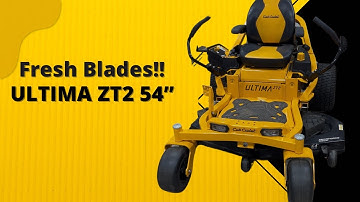 Removing mower deck and changing blades - Cub Cadet ZT2 54”Zero Turn Lawnmower