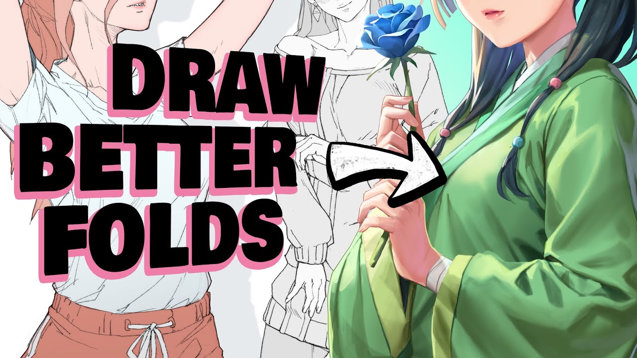 How to draw EVERY type of fold 🧵 (The 7 laws of folds)
