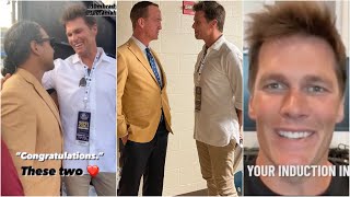 Tom Brady EMOTIONAL MESSAGE Peyton Manning Going To HOF  