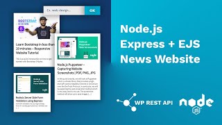 Build News Website With Node.js, Express & EJS - WP Rest API screenshot 4