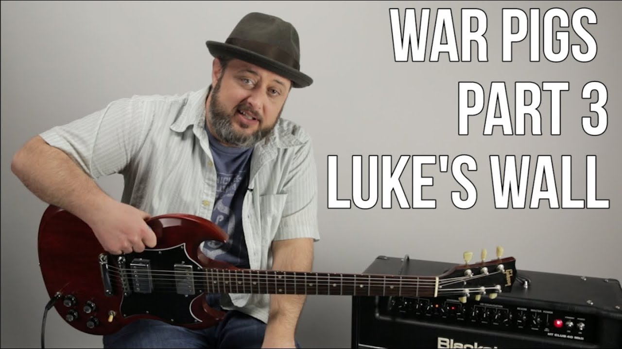 Black Sabbath "War Pigs" Guitar Lesson Part 3 (Luke's Wall) YouTube