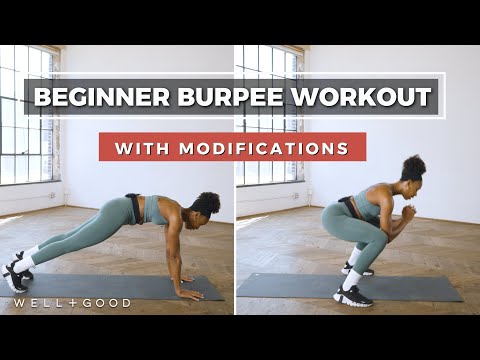 13 Minute Beginner Burpee Workout | Trainer of the Month Club | Well+Good