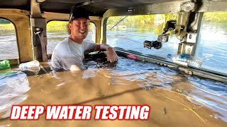 Testing Our HUMVEE To NEW Depths!!! Is It Ready To Drive Completely Underwater???