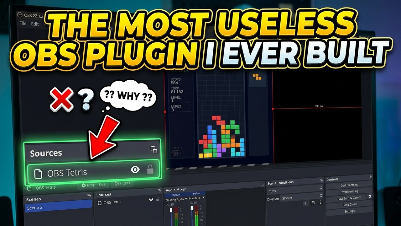 I Built The OBS Studio Plugin Nobody Asked For The most Useless OBS ...