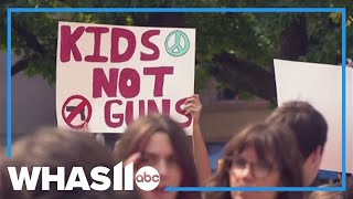 Kentucky and Indiana students walk out to demand gun reform