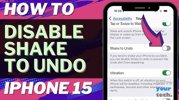 How to Disable Shake to Undo on iPhone 15