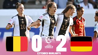 Germany vs Belgium | Highlights | U19 Women's European Championship 21-07-2023