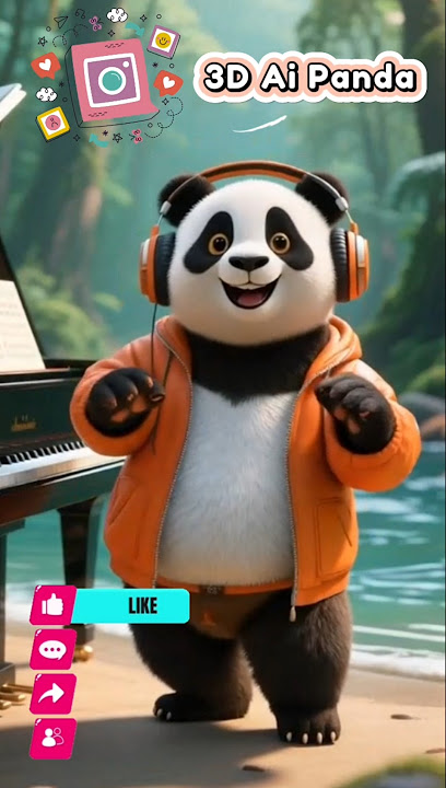 Boom! Happy Dancing Cute Pianist Panda Ever #shorts #panda #pawpatrul #dance #trending #fyp #cute