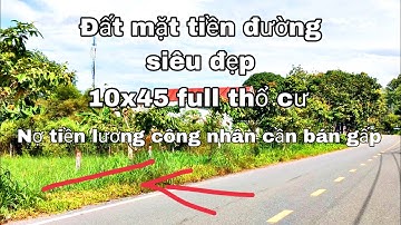 Nhà đất củ chi | giá rẻ | giới thiệu | Lô đất mặt tiền đường Bà Thiên 10x45 full thổ cư