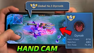 FORMER GLOBAL DYRROTH HANDCAM VOICE SOLO RANK GAMEPLAY!! - MLBB