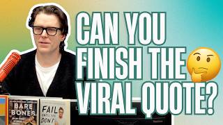 The crew tries to finish these famous viral quotes 😆