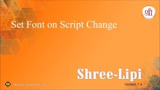 Set Font on Script Change screenshot 2