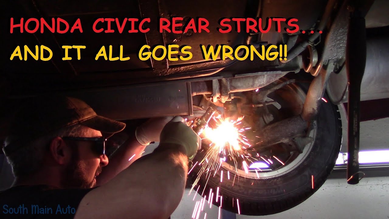 Honda Civic Rear Struts : When The S.H.T.F. - YouTube