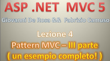 ASP .NET MVC 5 (Playlist 1) ITA 04: il pattern MVC, 3a PARTE - un esempio completo! (per Desktop)